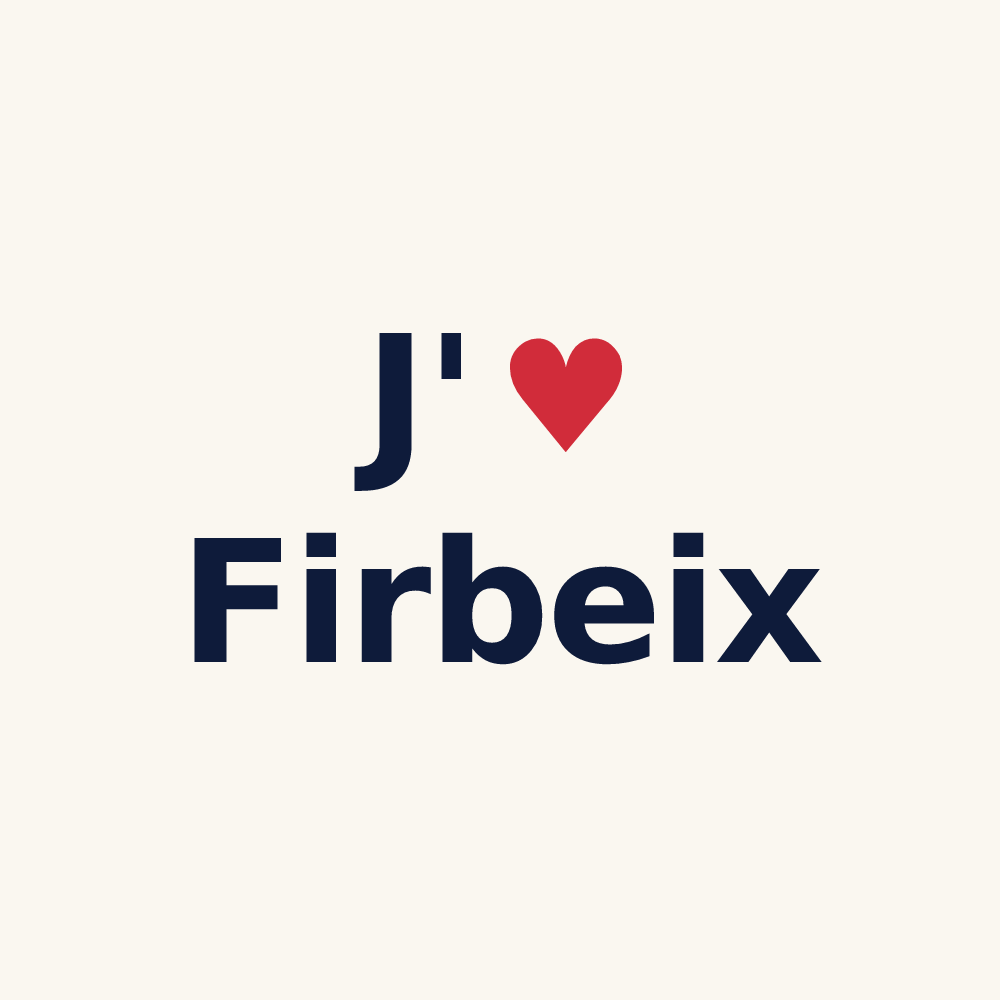 Tasse personnalisée Firbeix — design J'aime Firbeix