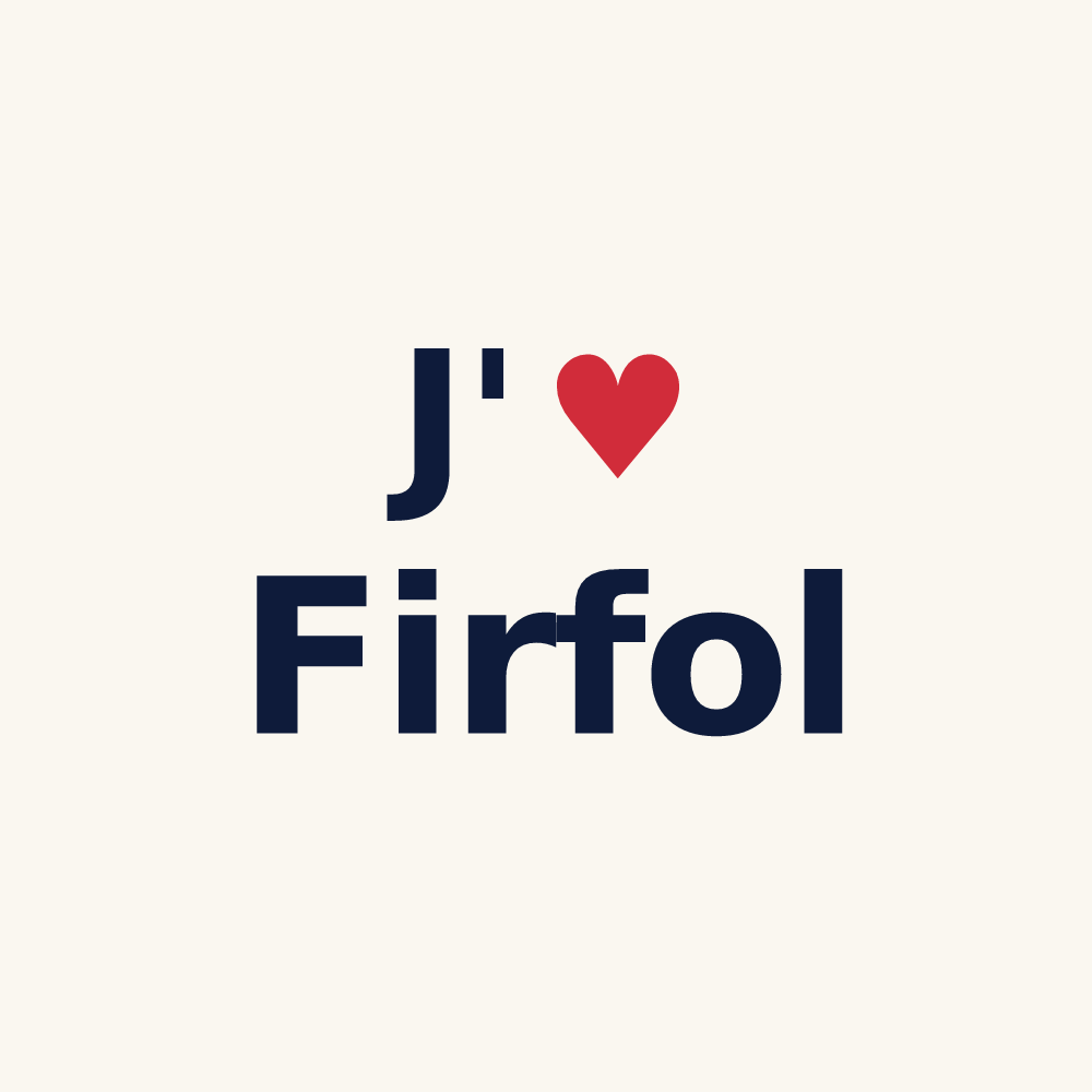 Tasse personnalisée Firfol — design J'aime Firfol