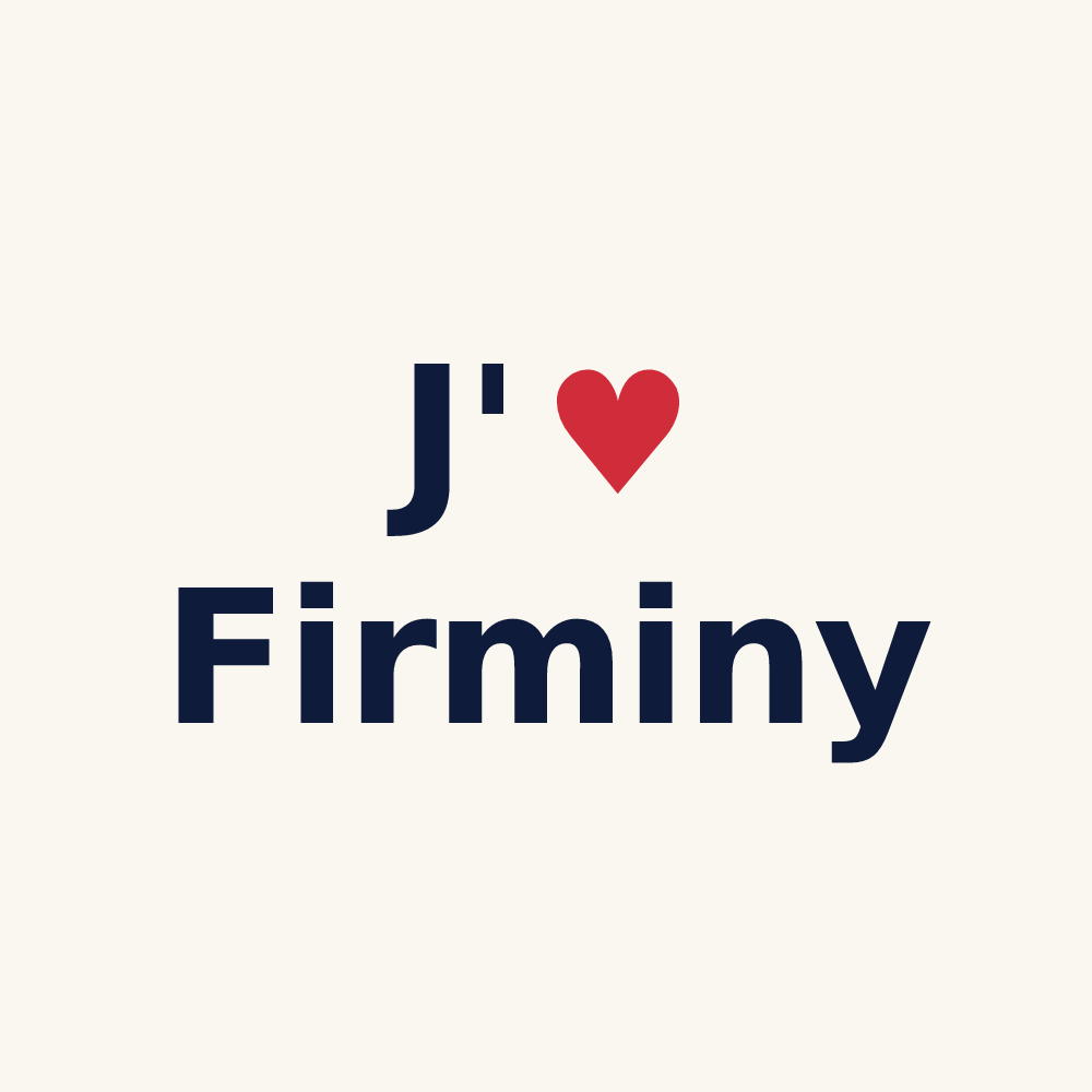 Tasse personnalisée Firminy — design « J'aime Firminy » imprimé sur la tasse