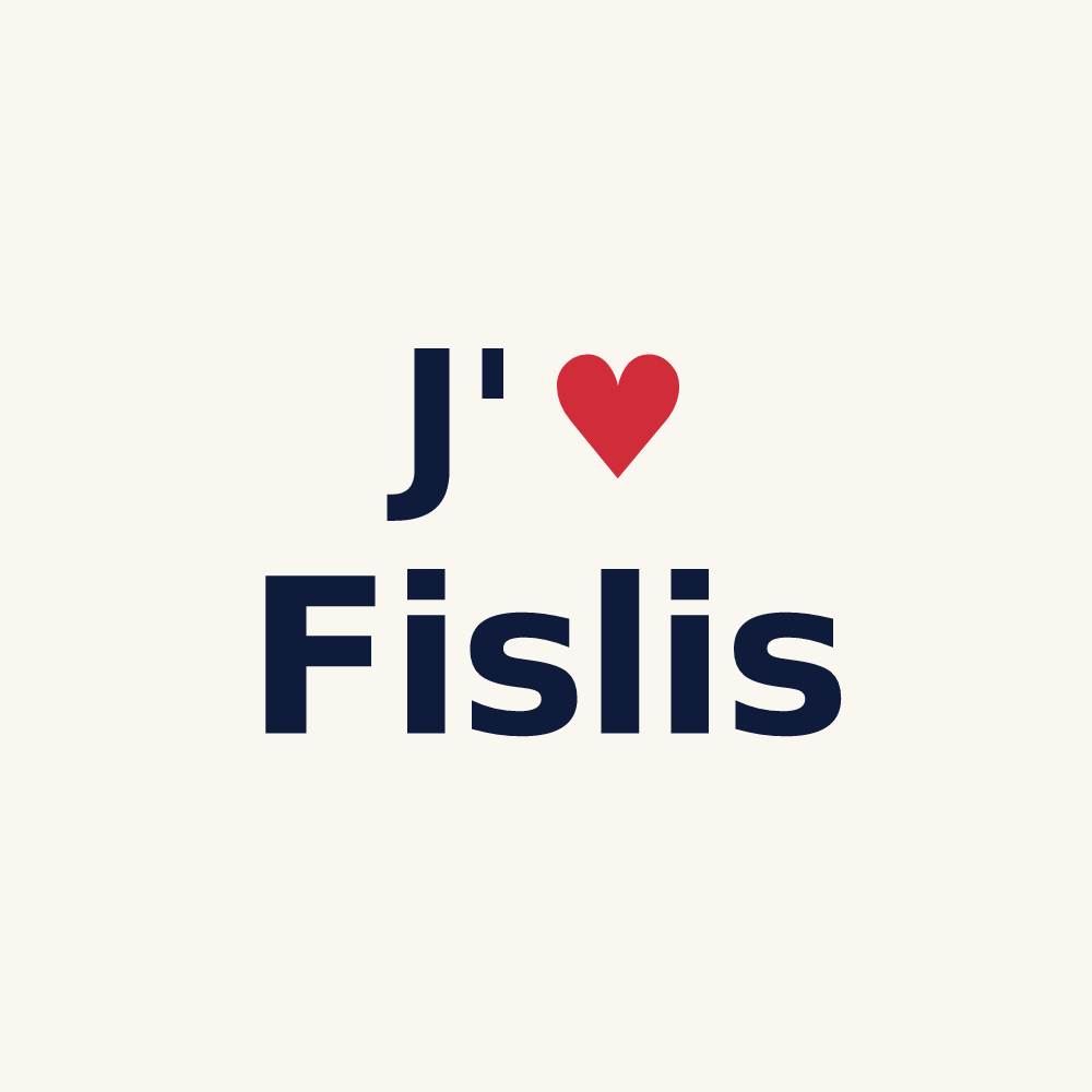 Tasse personnalisée Fislis — design J'aime Fislis