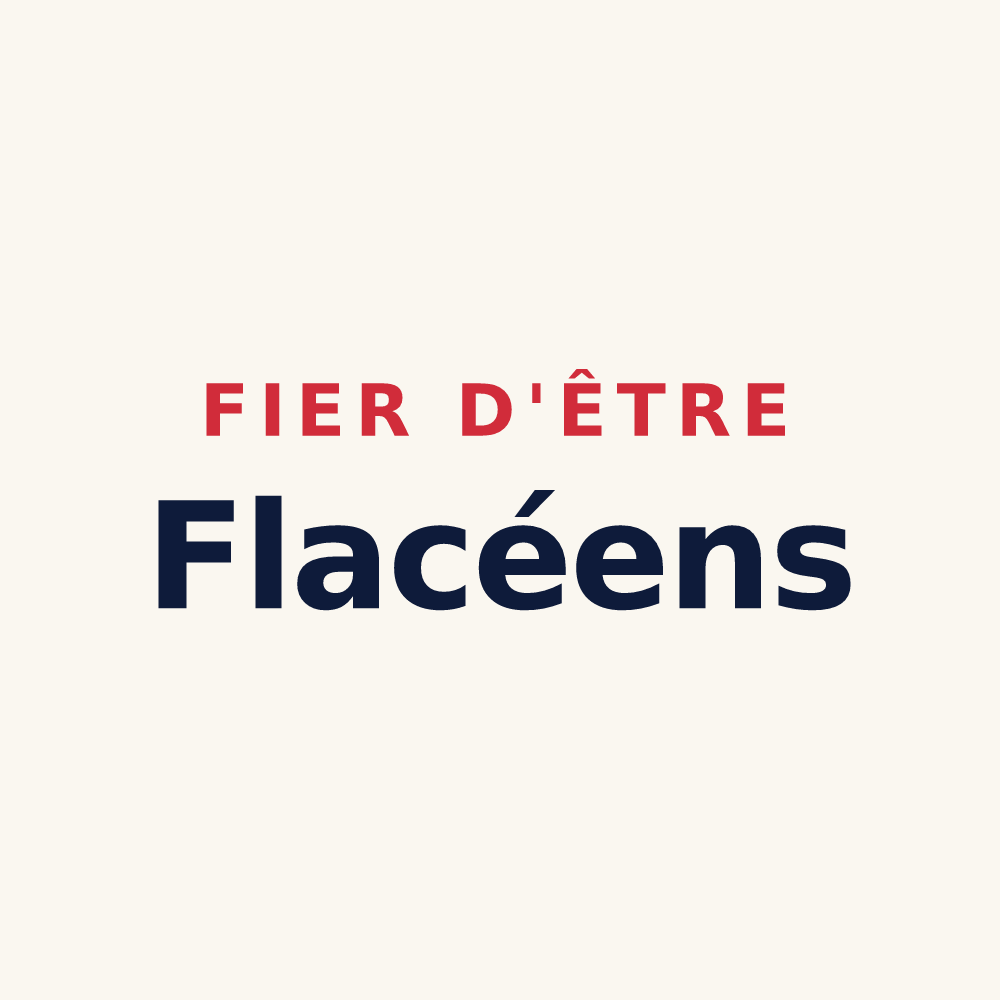 Tasse « Fier d'être Flacéens » — design pour Flacey-en-Bresse