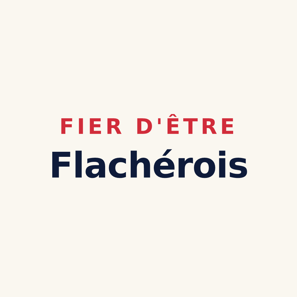 Tasse « Fier d'être Flachérois » — design pour Flachères