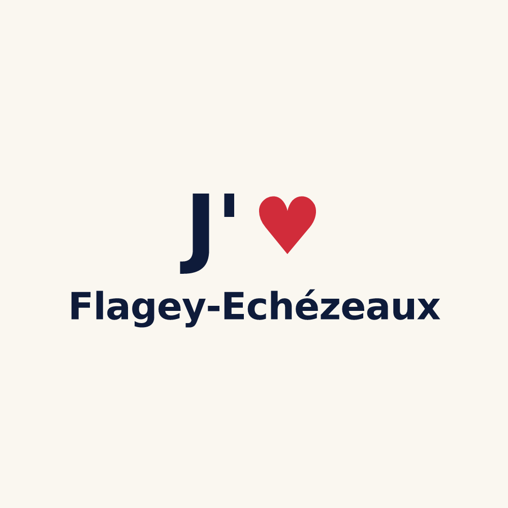 Tasse personnalisée Flagey-Echézeaux — design J'aime Flagey-Echézeaux