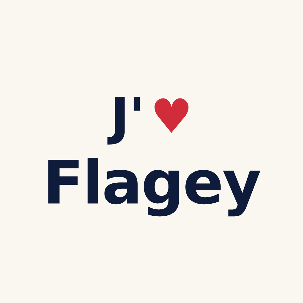 Tasse personnalisée Flagey — design J'aime Flagey