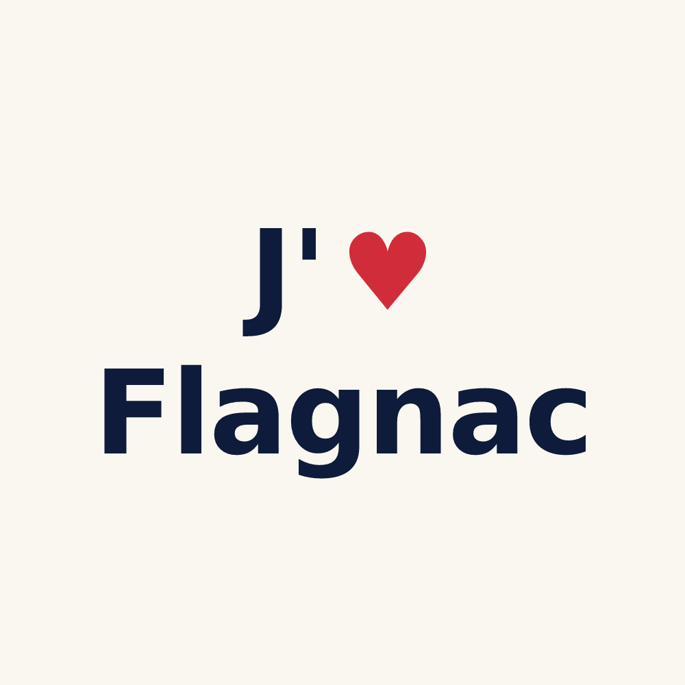 Tasse personnalisée Flagnac — design J'aime Flagnac