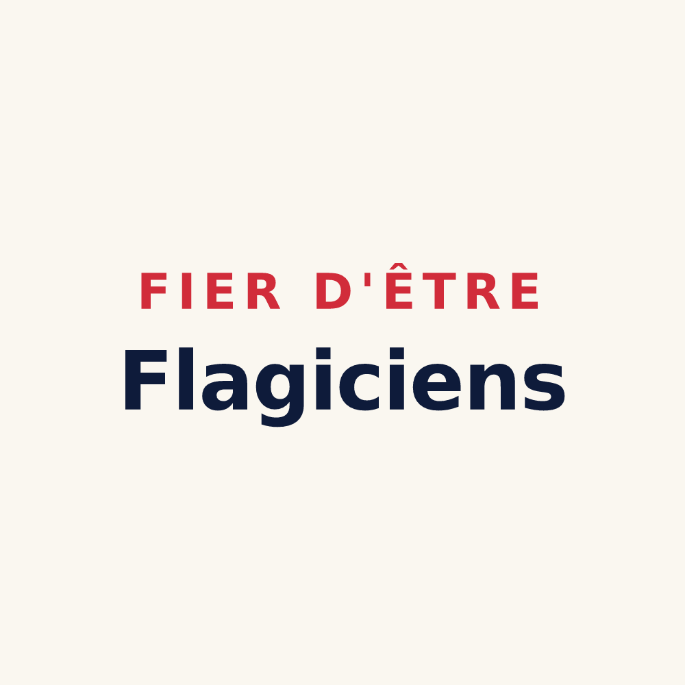 Tasse « Fier d'être Flagiciens » — design pour Flagy