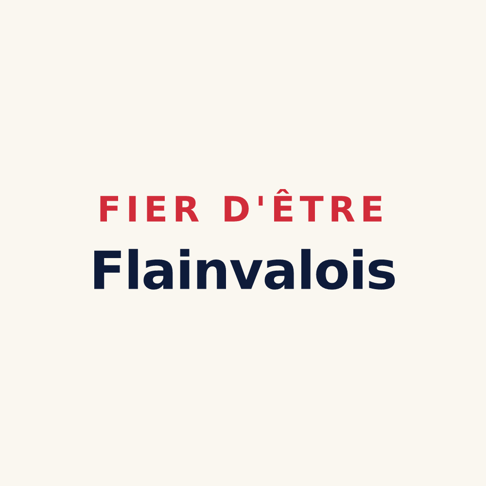 Tasse « Fier d'être Flainvalois » — design pour Flainval