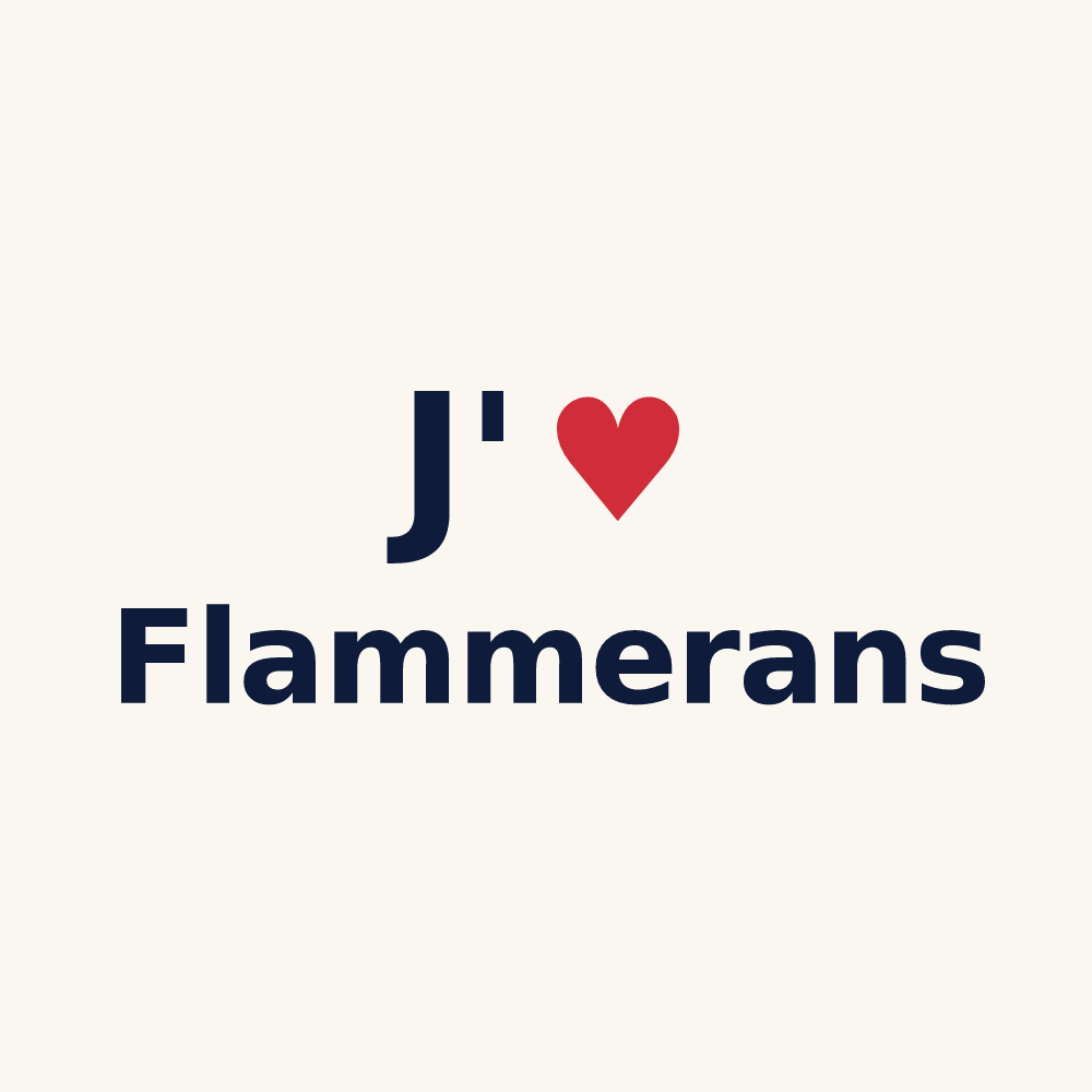 Tasse personnalisée Flammerans — design J'aime Flammerans