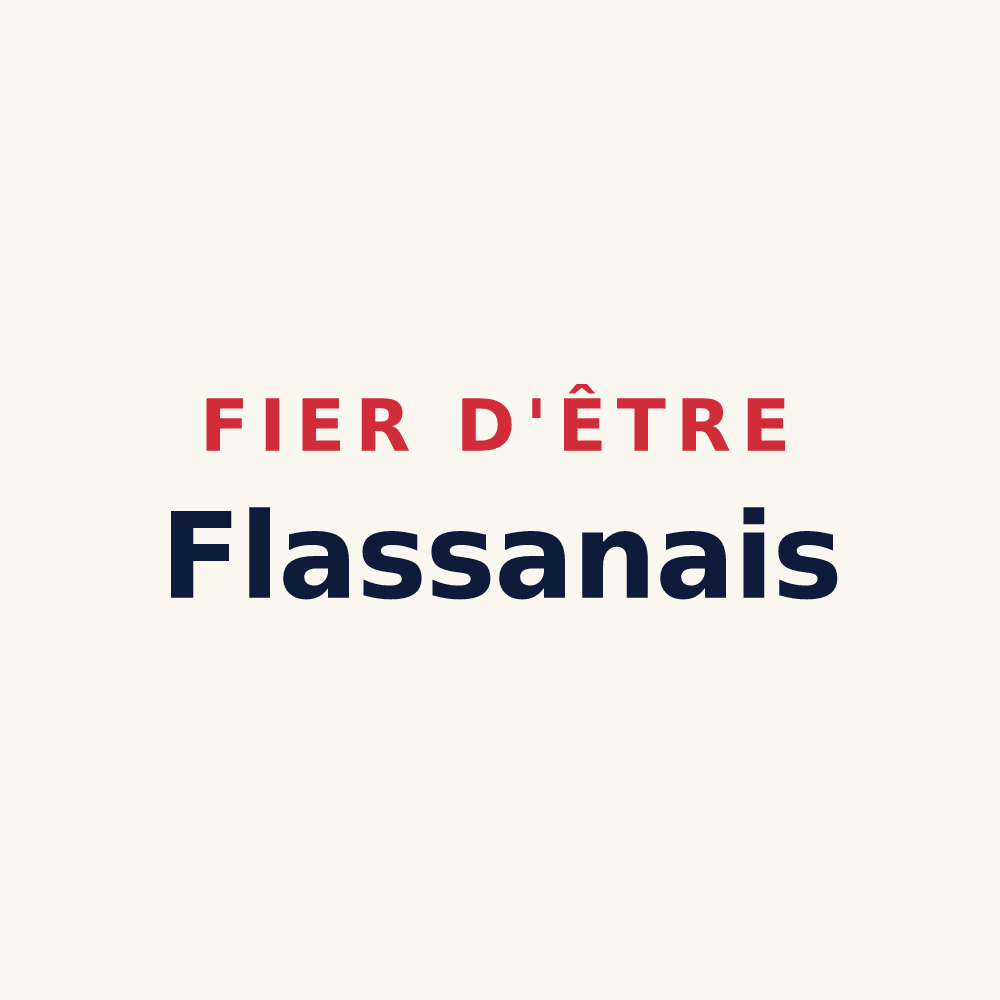 Tasse « Fier d'être Flassanais » — design pour Flassan