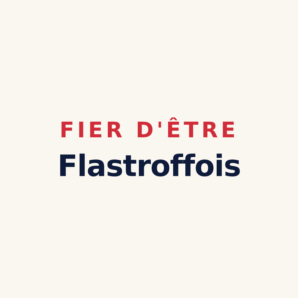 Tasse « Fier d'être Flastroffois » — design pour Flastroff