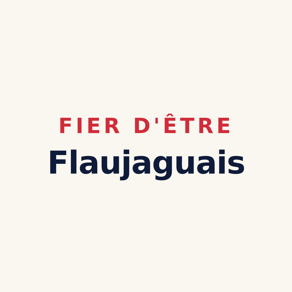 Tasse « Fier d'être Flaujaguais » — design pour Flaujagues