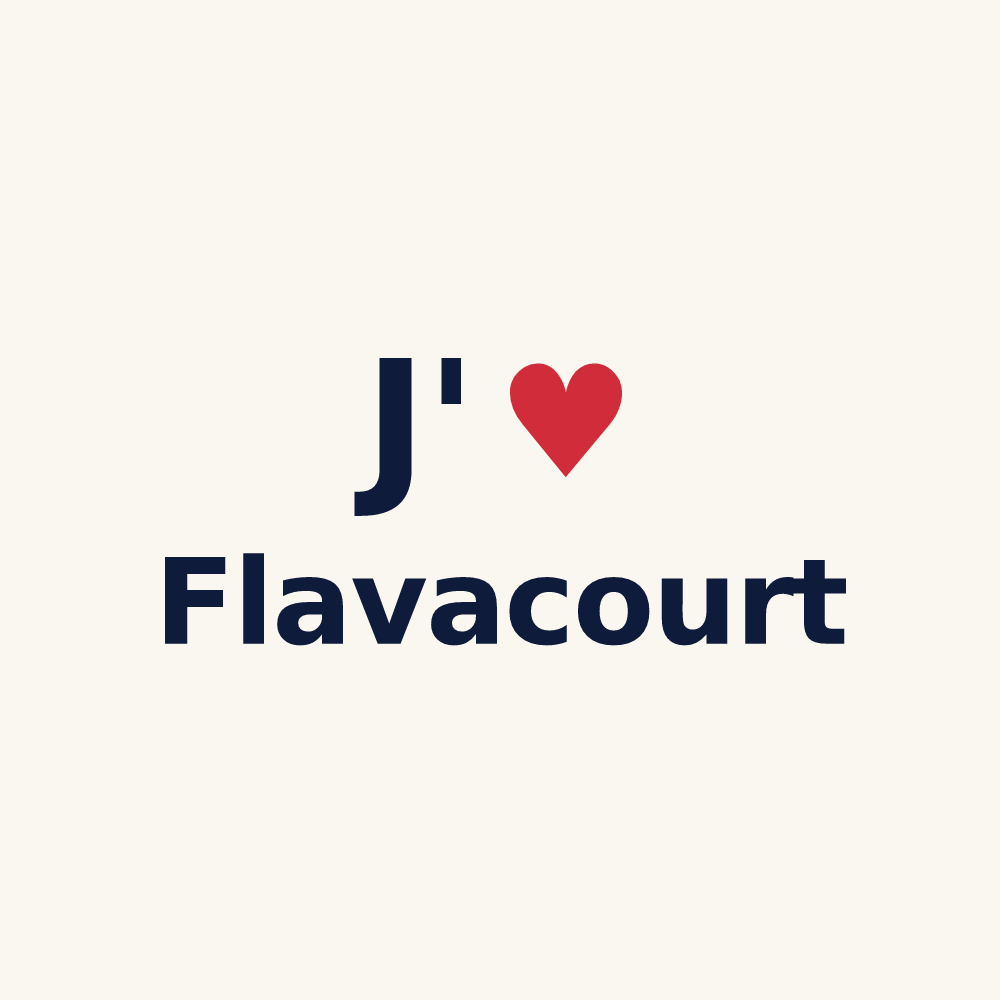 Tasse personnalisée Flavacourt — design J'aime Flavacourt