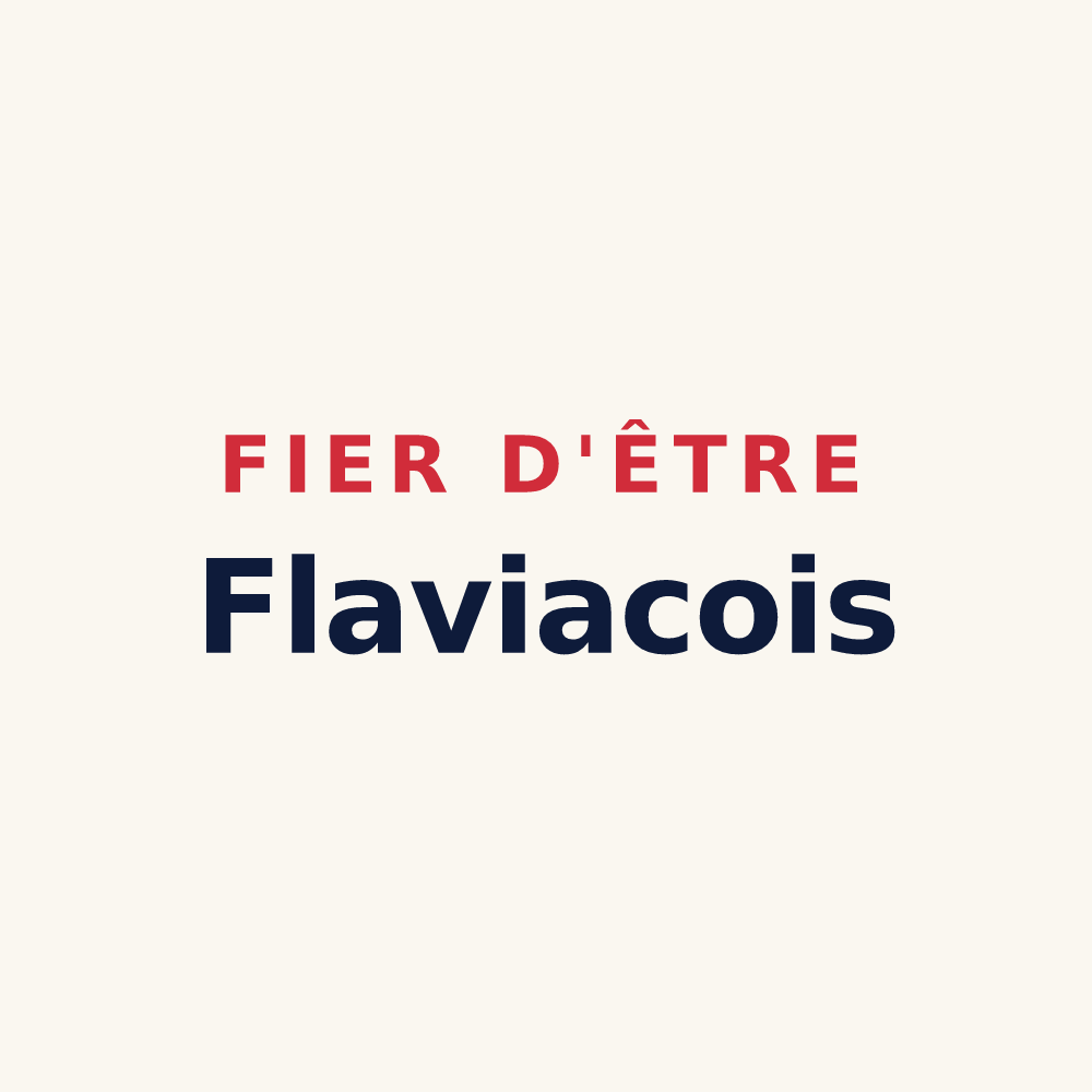 Tasse « Fier d'être Flaviacois » — design pour Flaviac