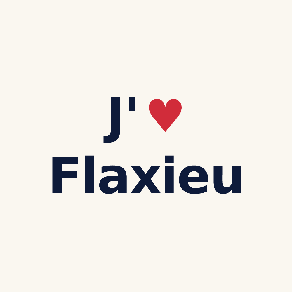 Tasse personnalisée Flaxieu — design J'aime Flaxieu
