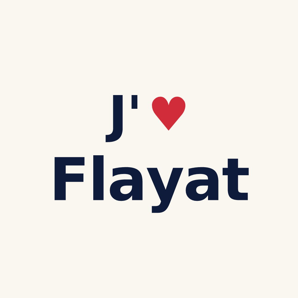 Tasse personnalisée Flayat — design J'aime Flayat