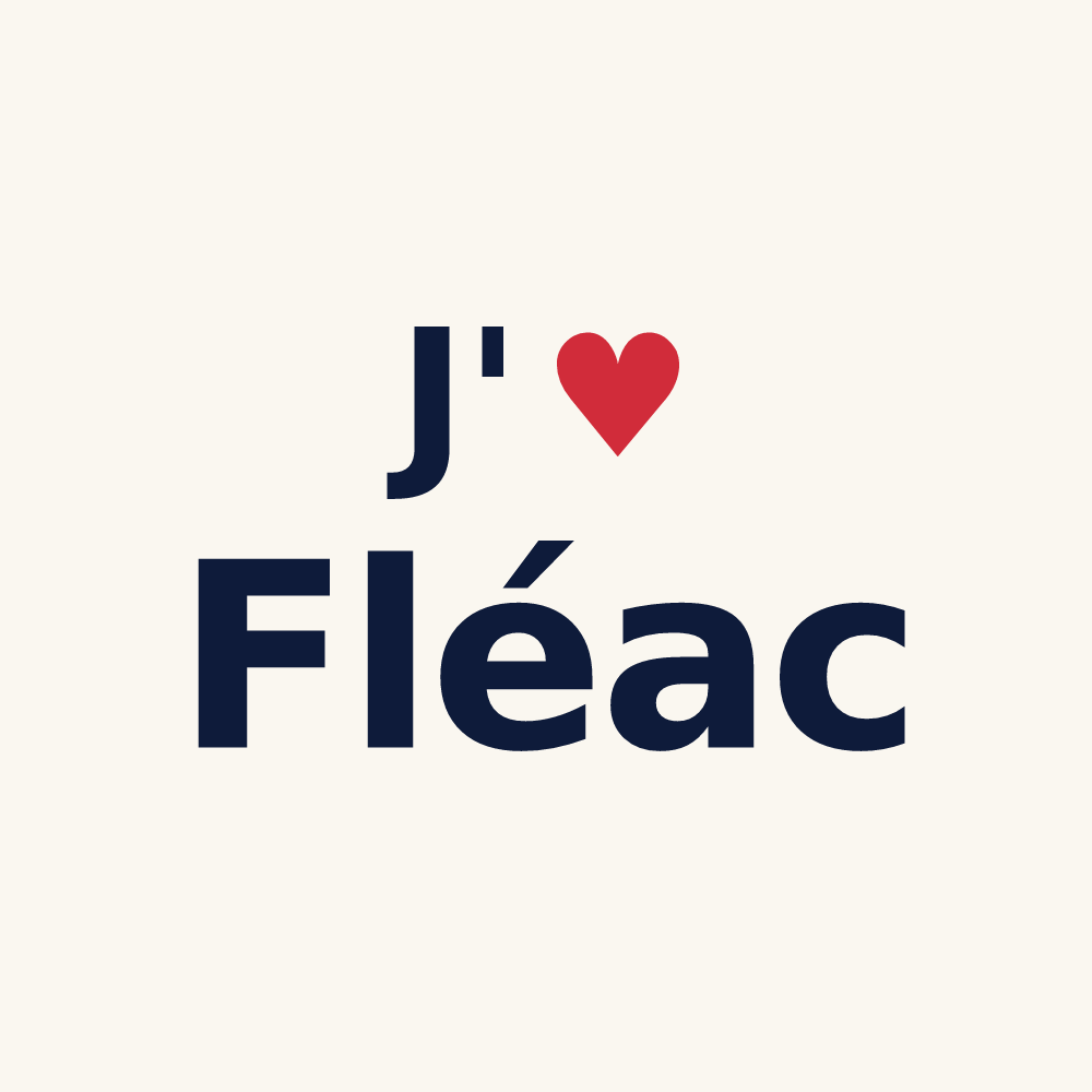 Tasse personnalisée Fléac — design J'aime Fléac