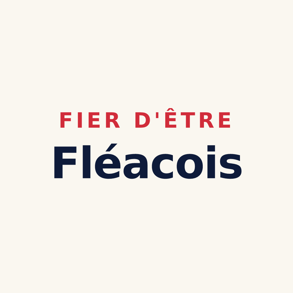 Tasse « Fier d'être Fléacois » — design pour Fléac