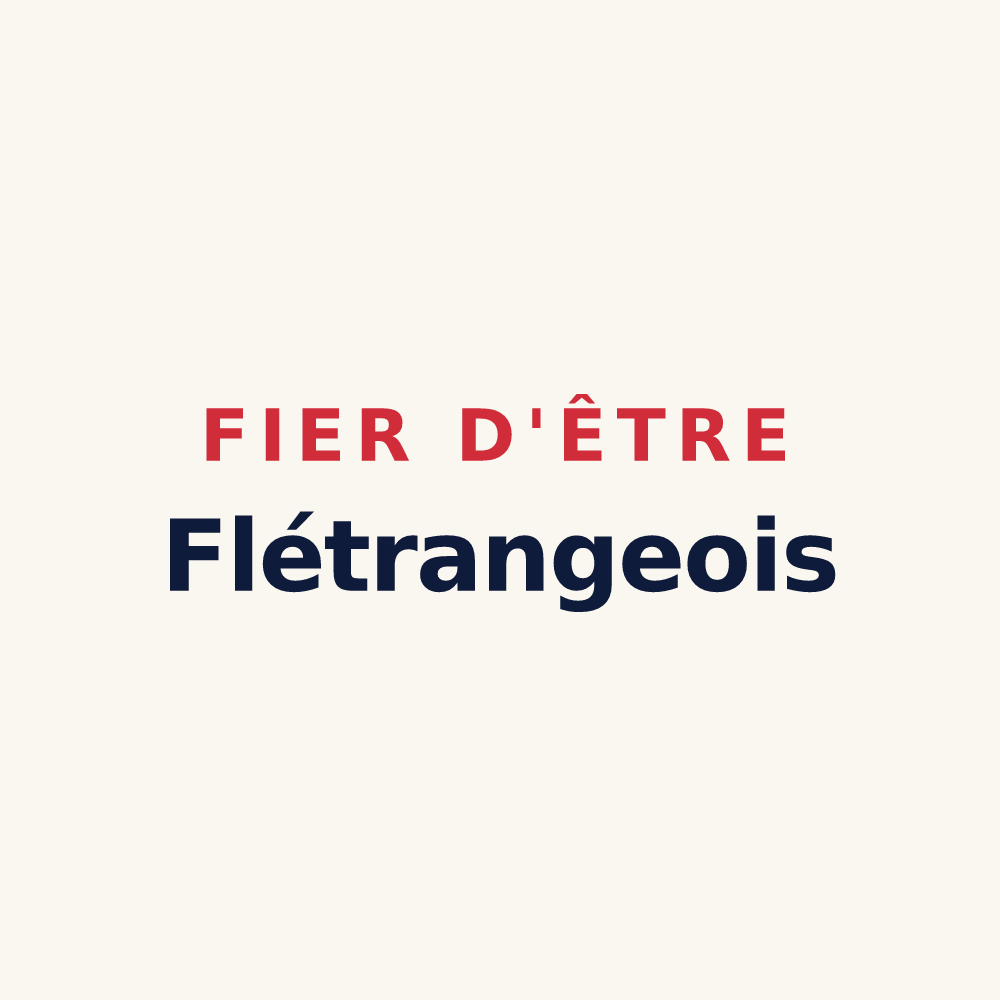 Tasse « Fier d'être Flétrangeois » — design pour Flétrange