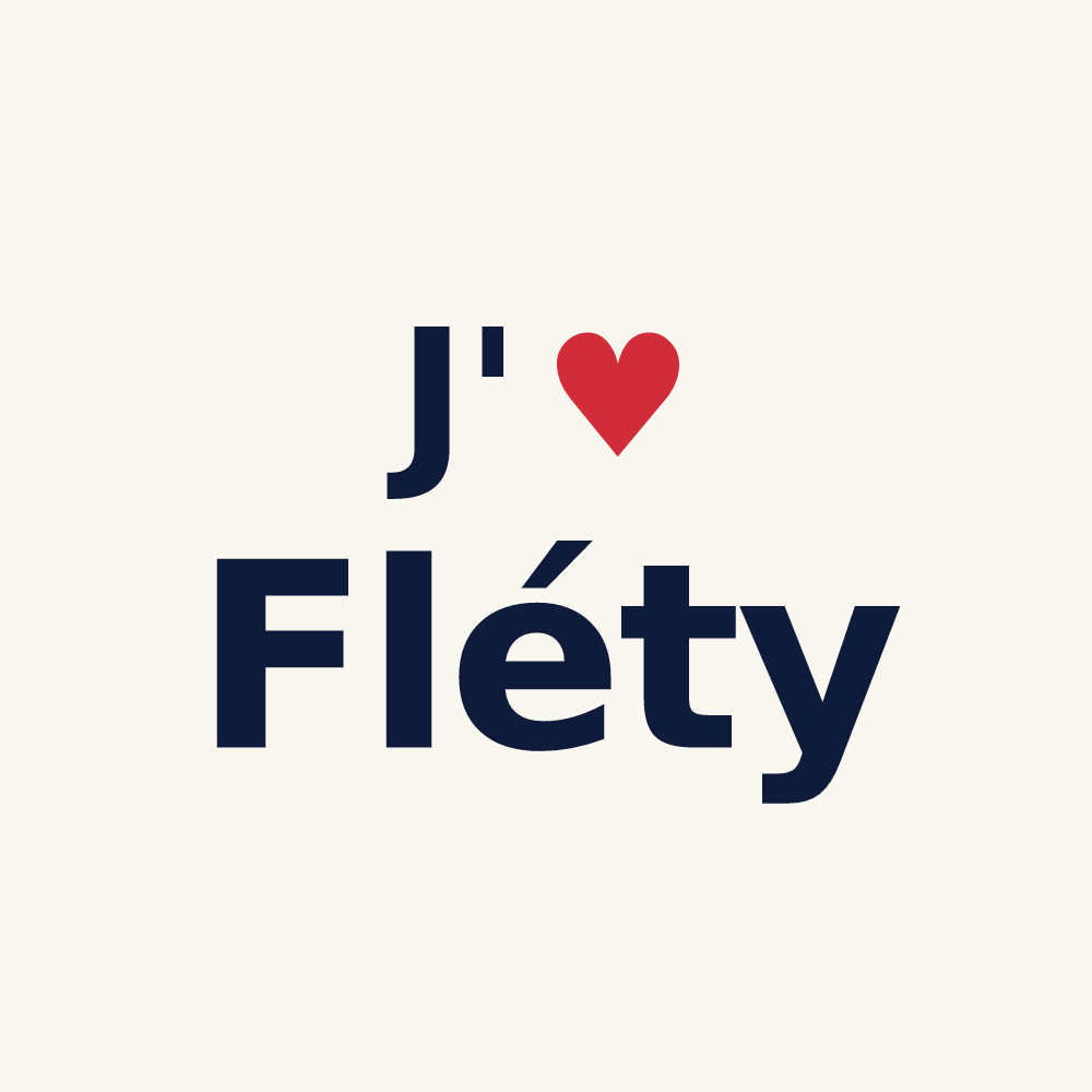 Tasse personnalisée Fléty — design J'aime Fléty