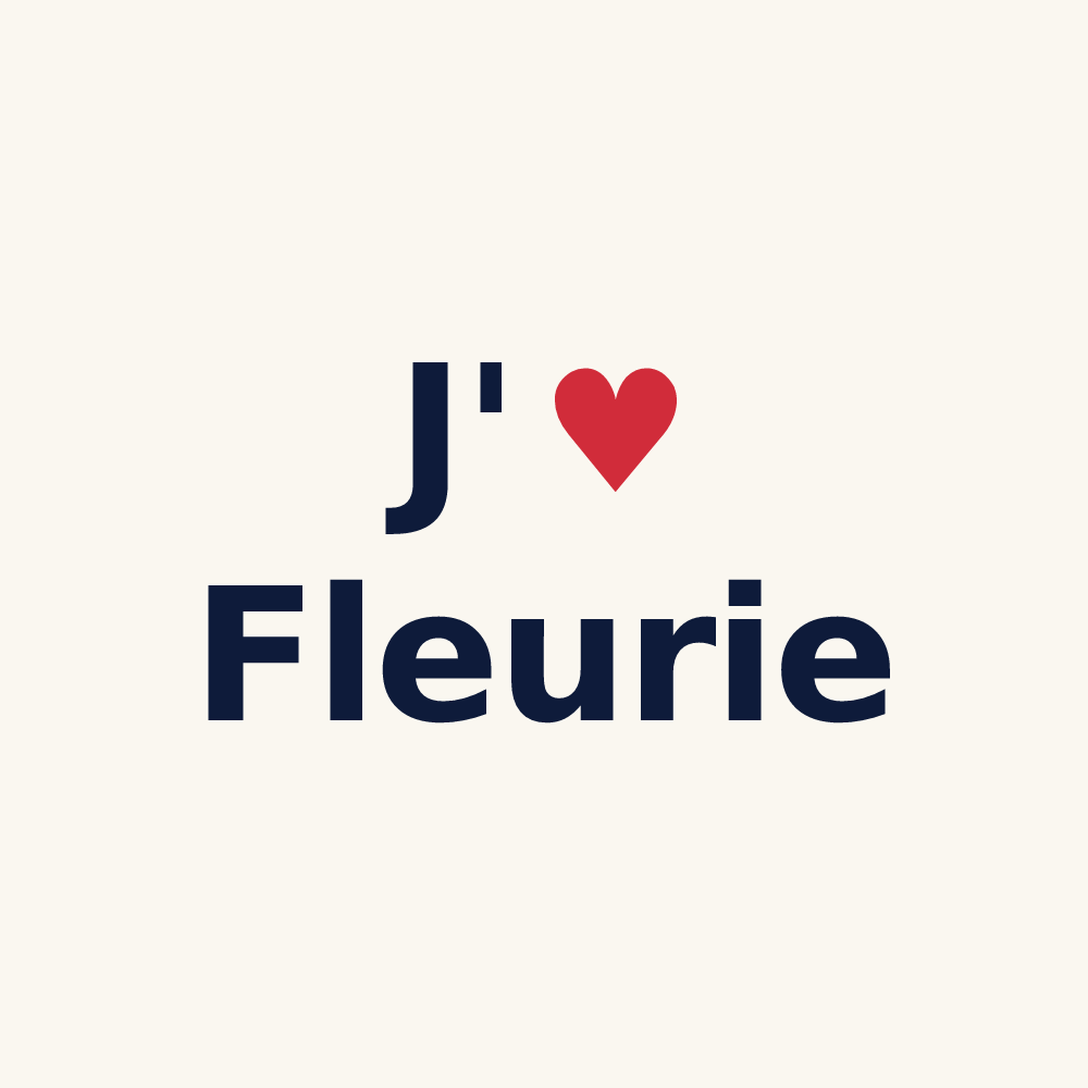 Tasse personnalisée Fleurie — design J'aime Fleurie