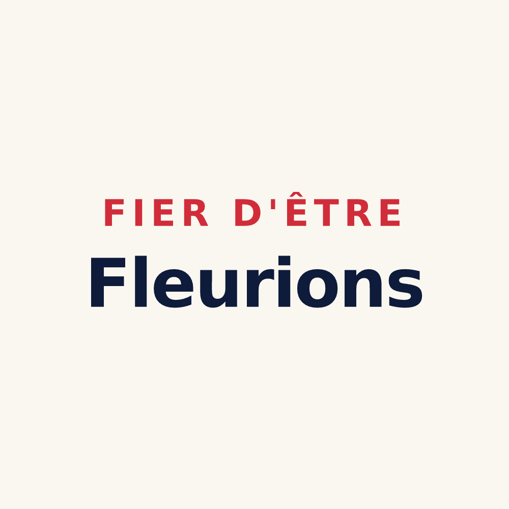 Tasse « Fier d'être Fleurions » — design pour Fleury