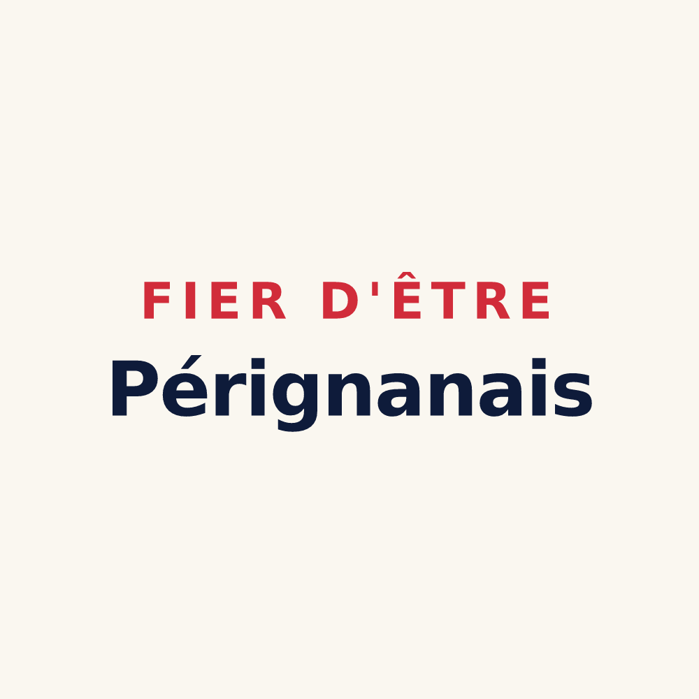 Tasse « Fier d'être Pérignanais » — design pour Fleury