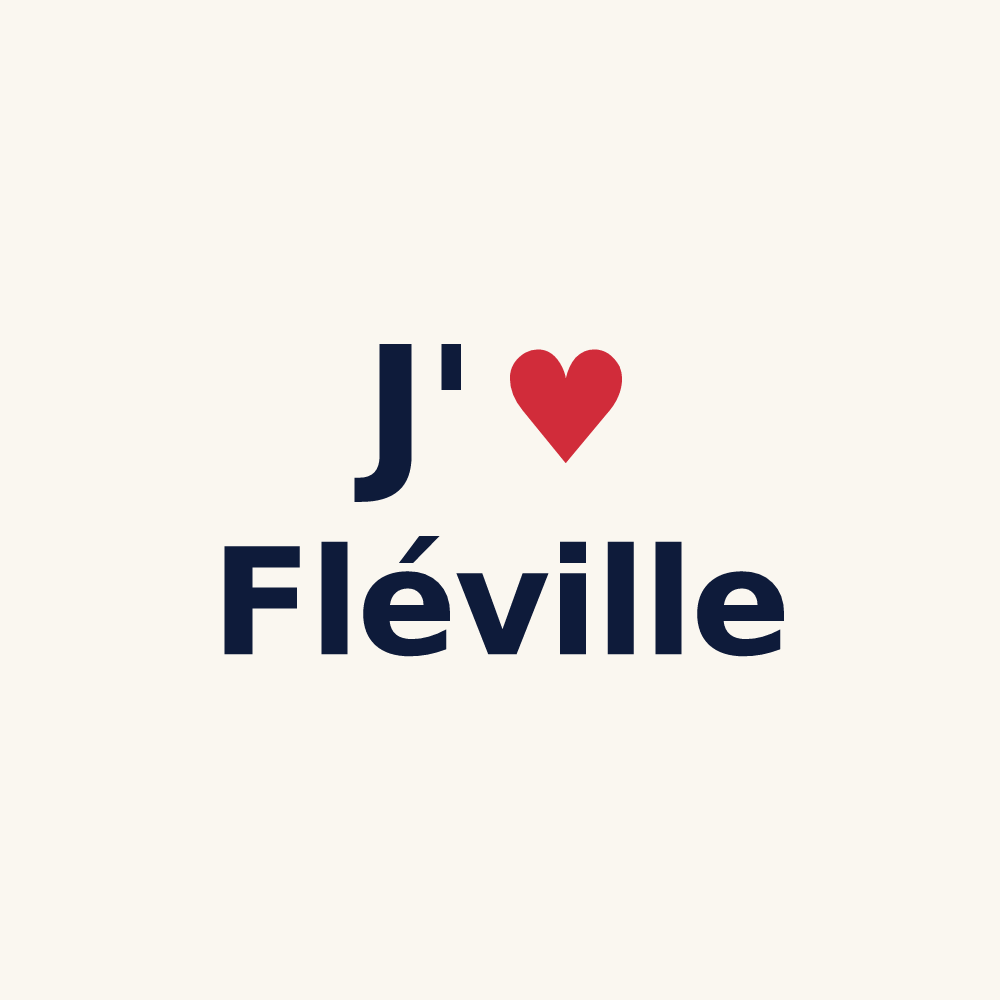 Tasse personnalisée Fléville — design J'aime Fléville