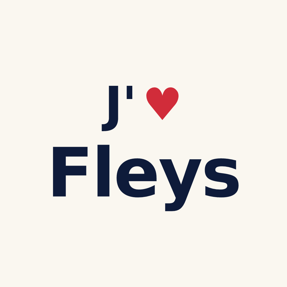 Tasse personnalisée Fleys — design J'aime Fleys