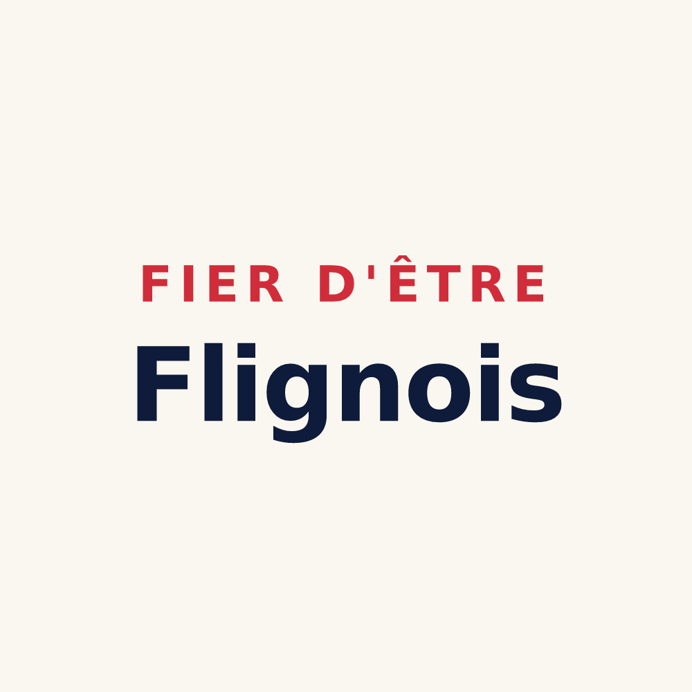 Tasse « Fier d'être Flignois » — design pour Fligny