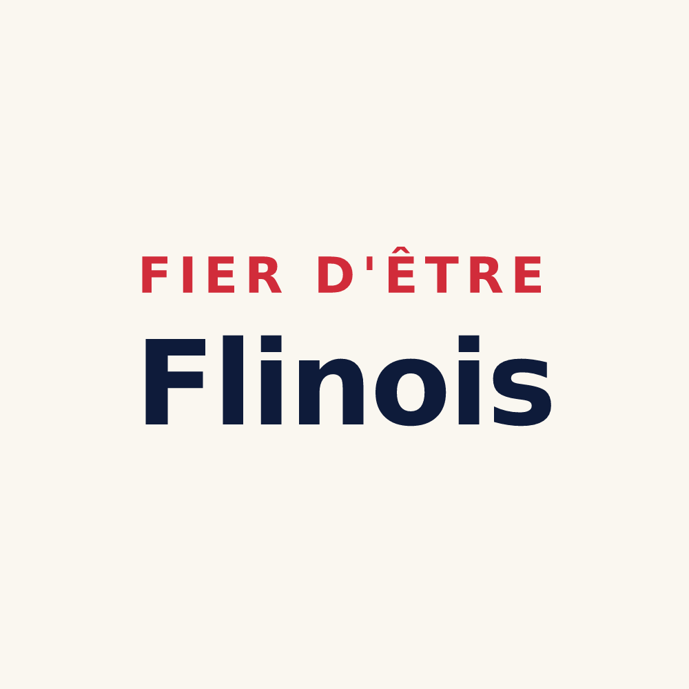 Tasse « Fier d'être Flinois » — design pour Flin