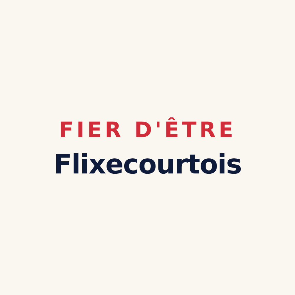 Tasse « Fier d'être Flixecourtois » — design pour Flixecourt