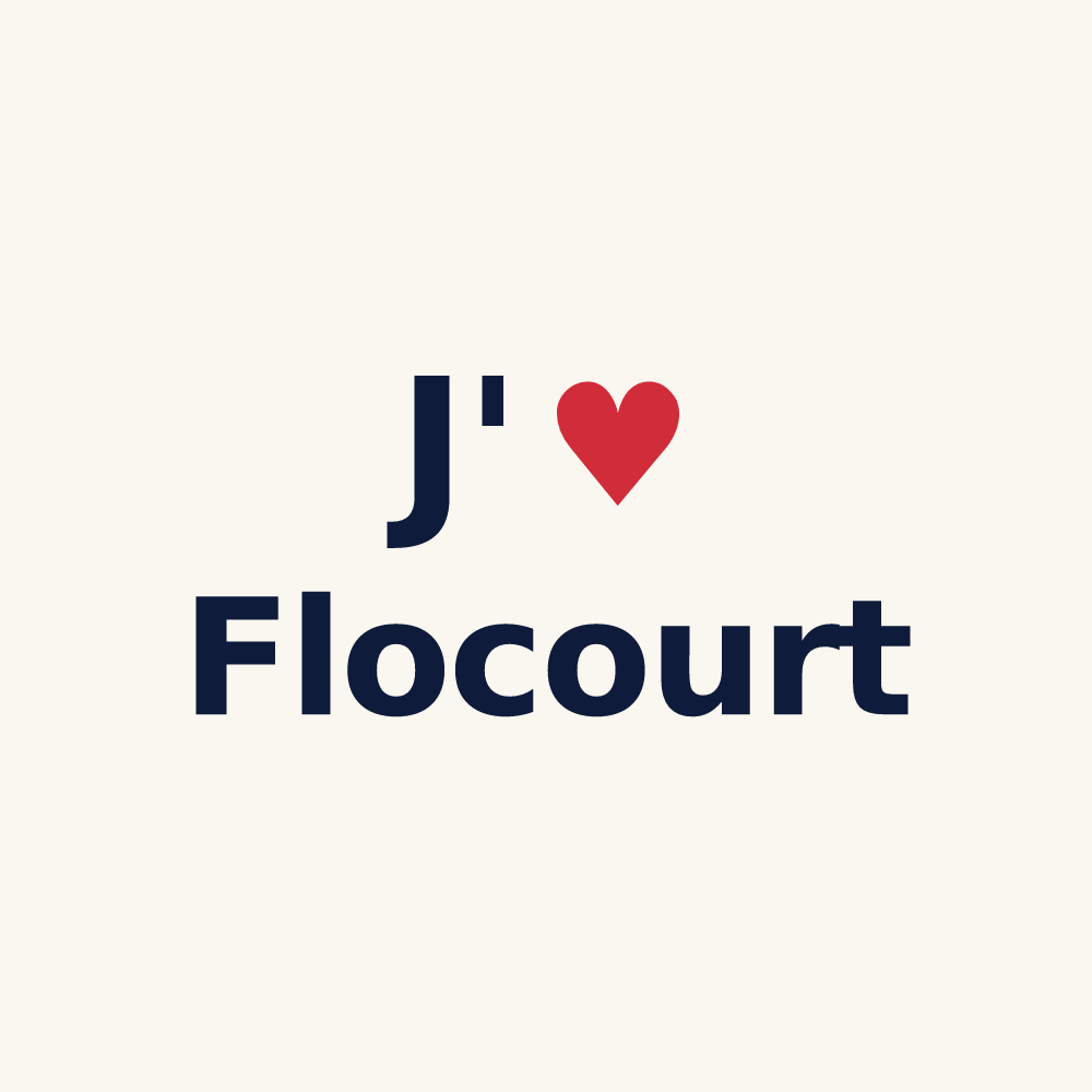 Tasse personnalisée Flocourt — design J'aime Flocourt