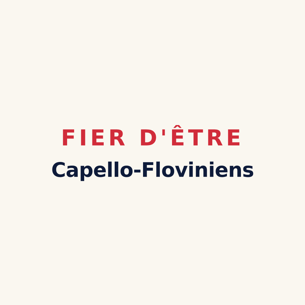 Tasse « Fier d'être Capello-Floviniens » — design pour Flogny-la-Chapelle
