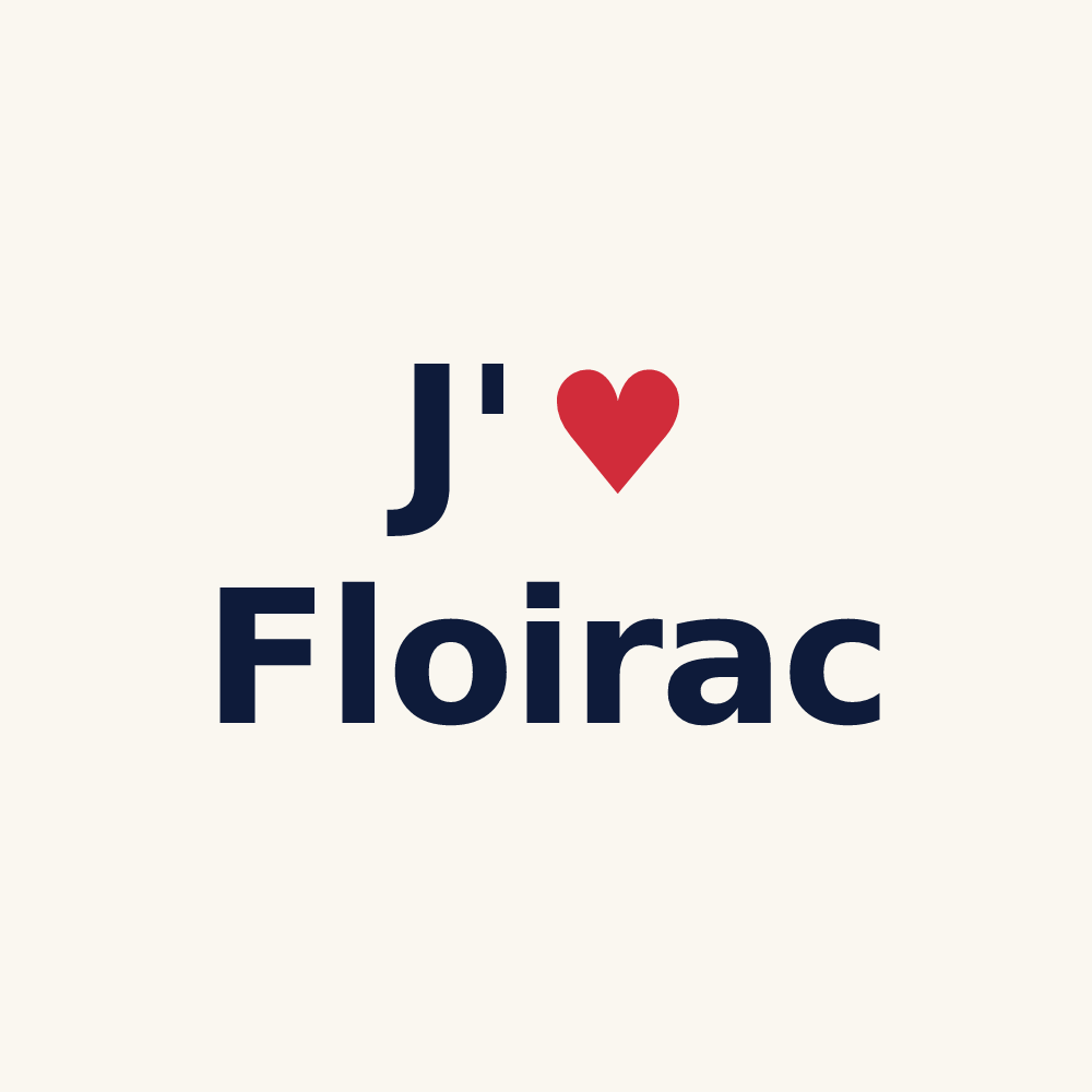 Tasse personnalisée Floirac — design J'aime Floirac