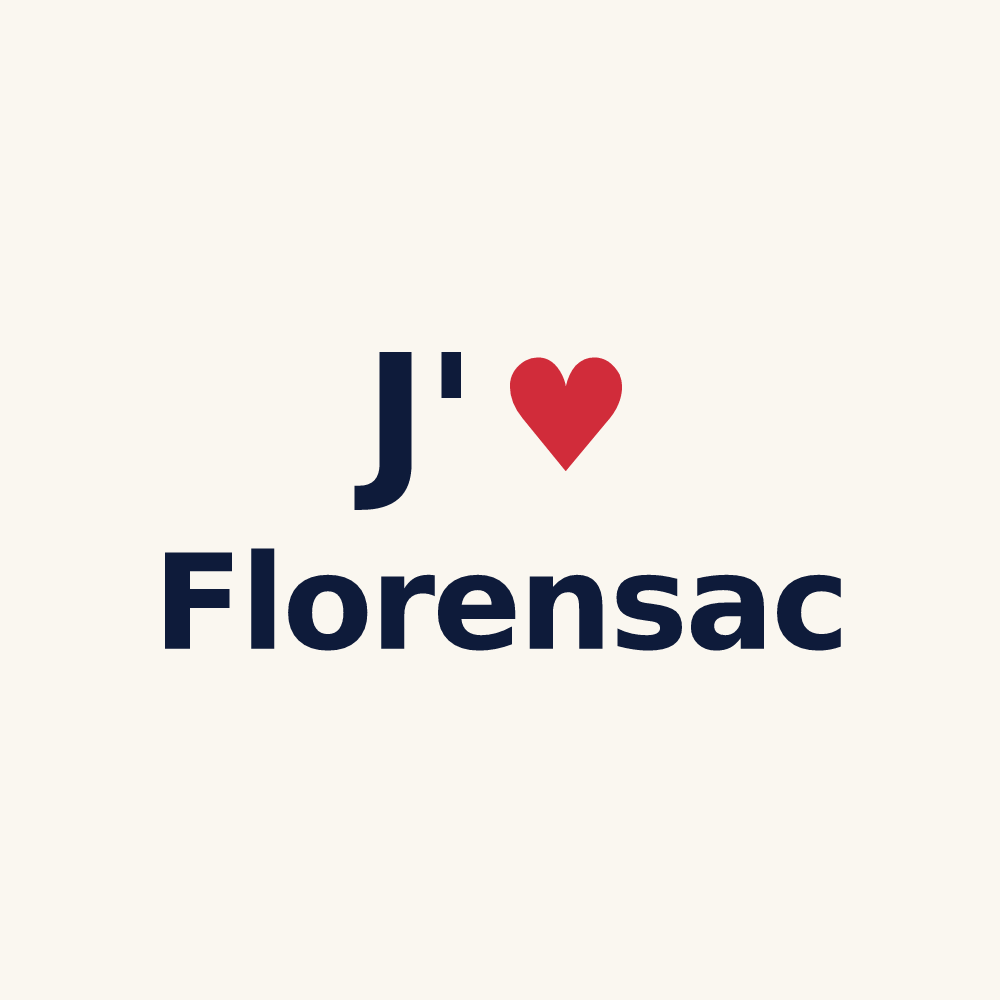 Tasse personnalisée Florensac — design J'aime Florensac