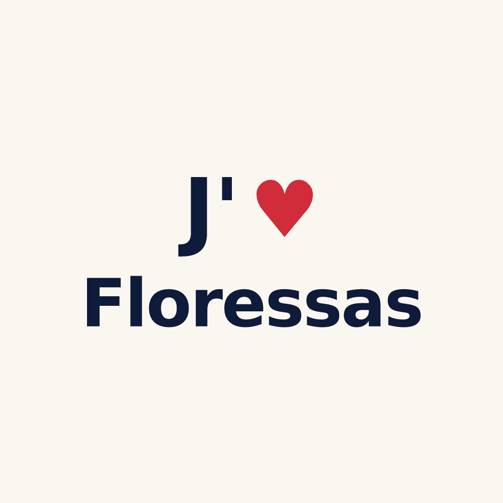 Tasse personnalisée Floressas — design J'aime Floressas