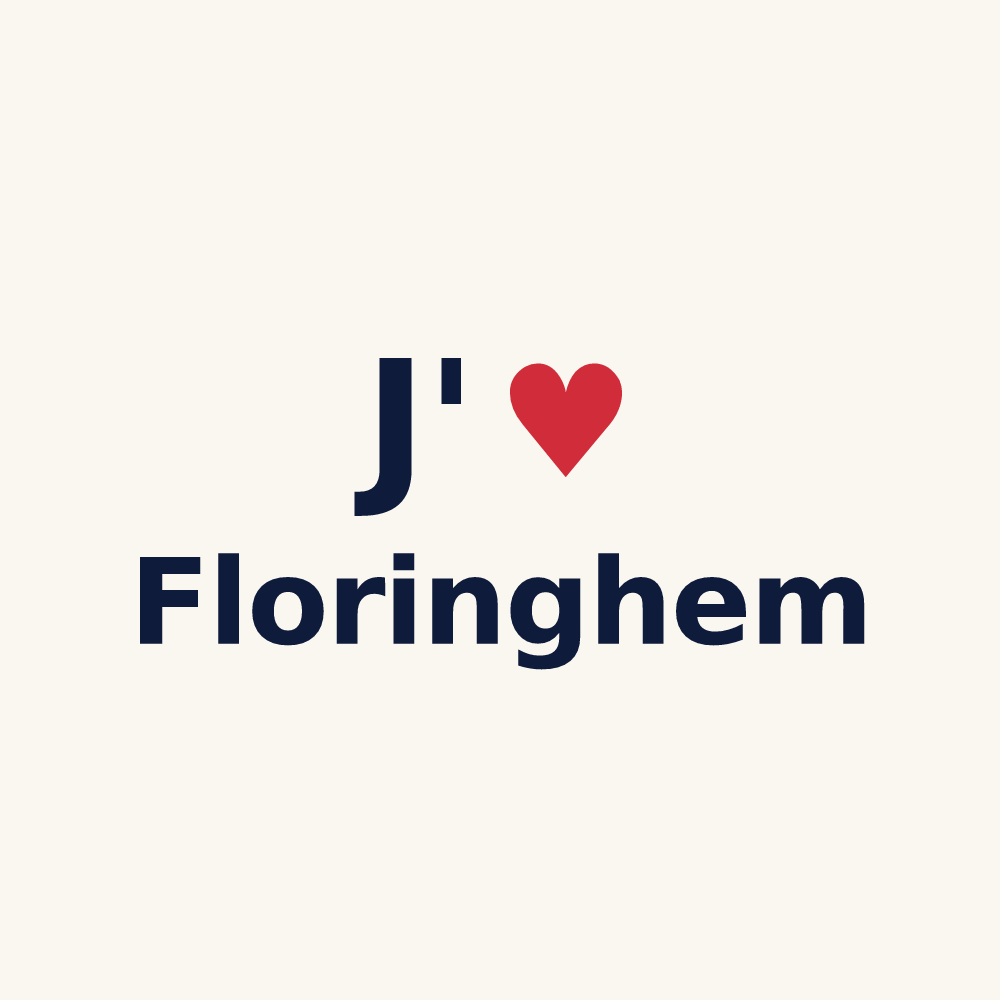 Tasse personnalisée Floringhem — design J'aime Floringhem