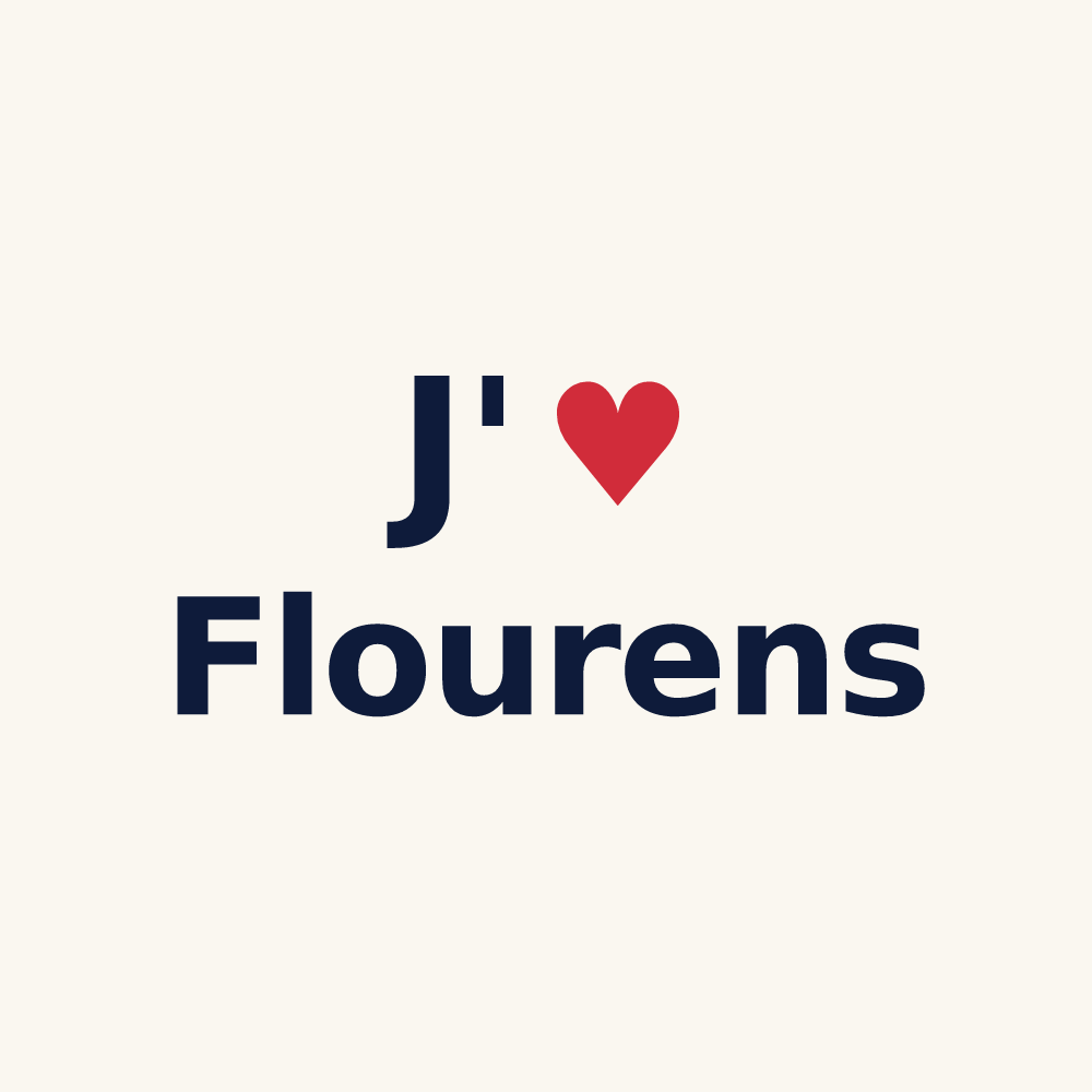 Tasse personnalisée Flourens — design J'aime Flourens