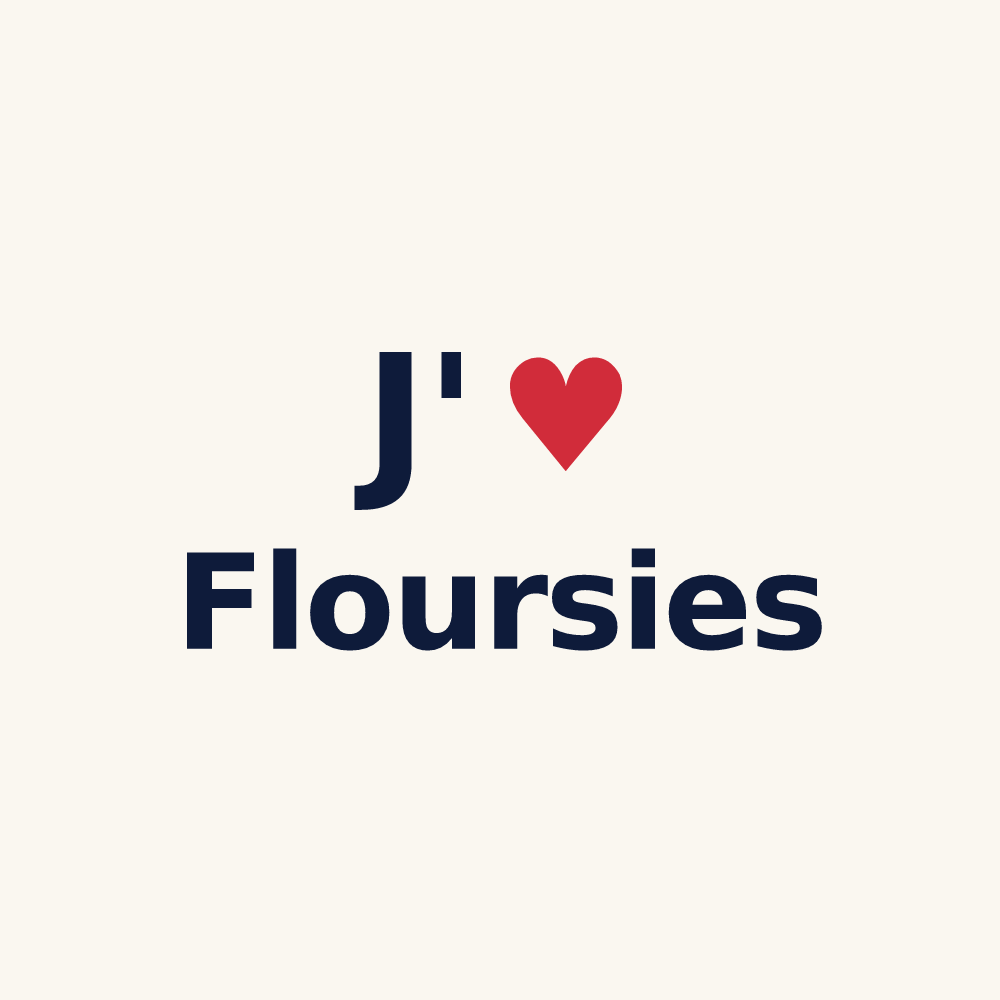 Tasse personnalisée Floursies — design J'aime Floursies