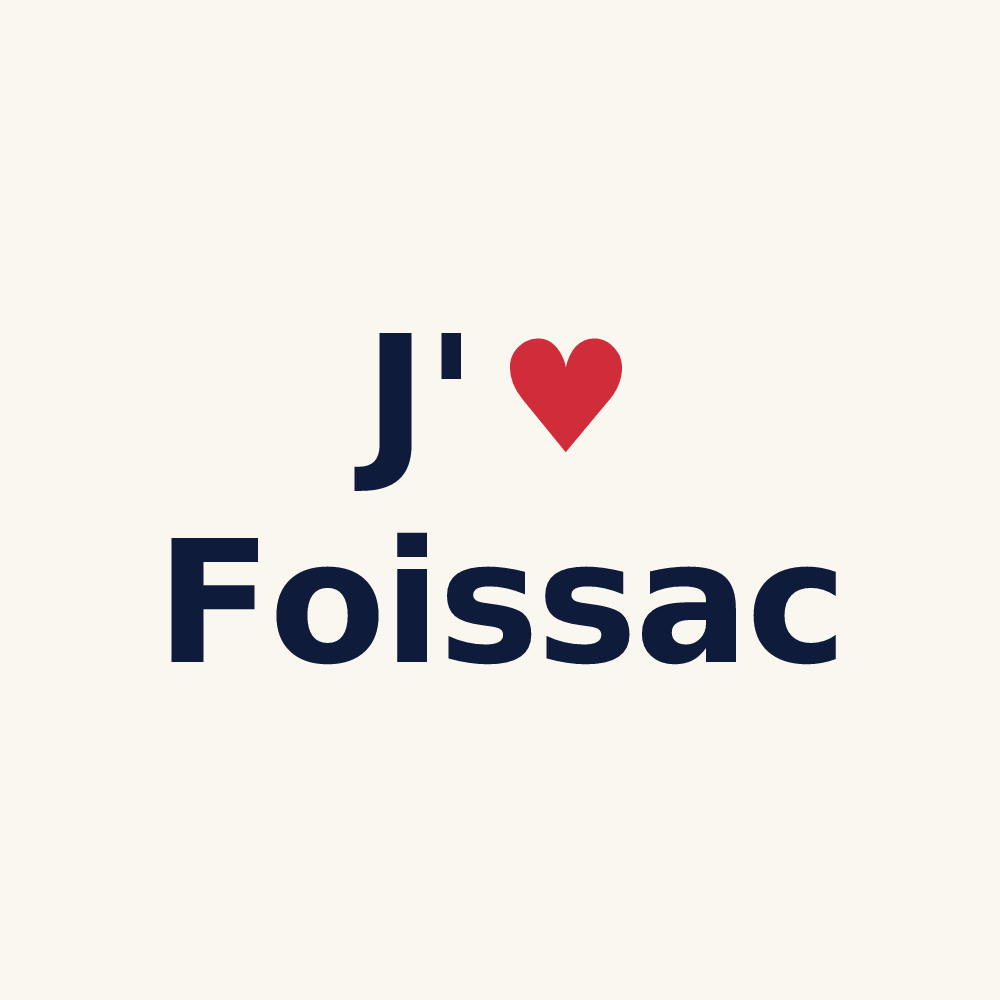 Tasse personnalisée Foissac — design J'aime Foissac
