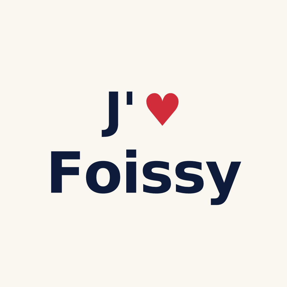 Tasse personnalisée Foissy — design J'aime Foissy
