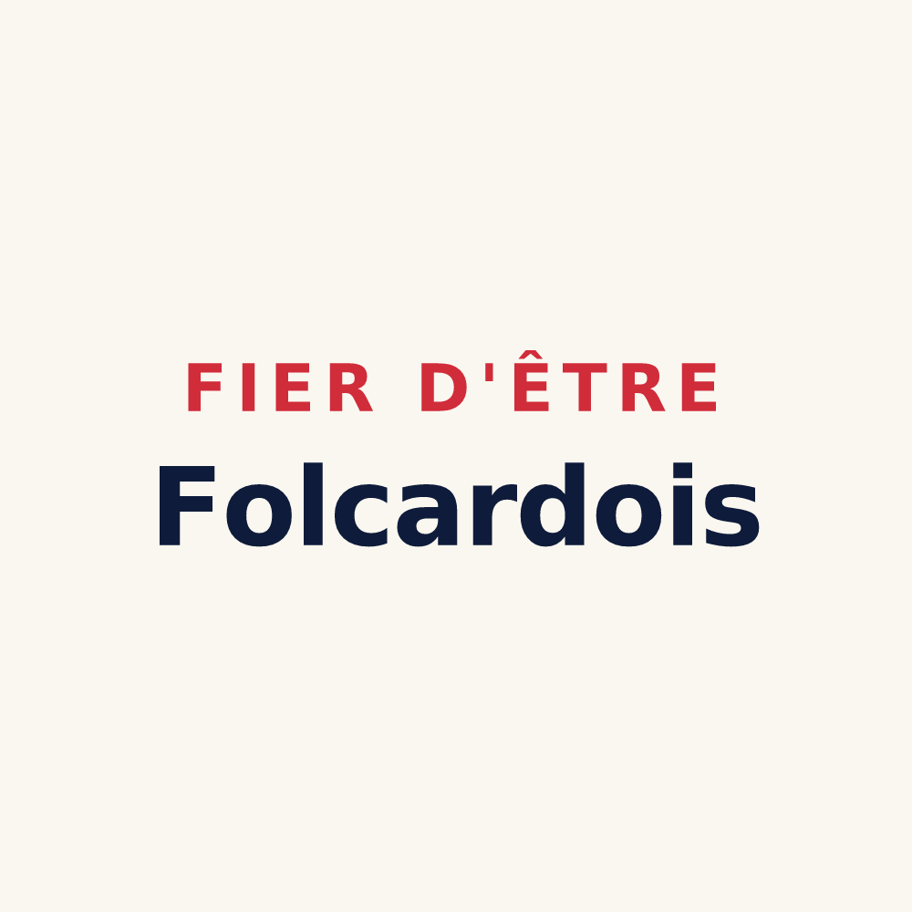 Tasse « Fier d'être Folcardois » — design pour Folcarde