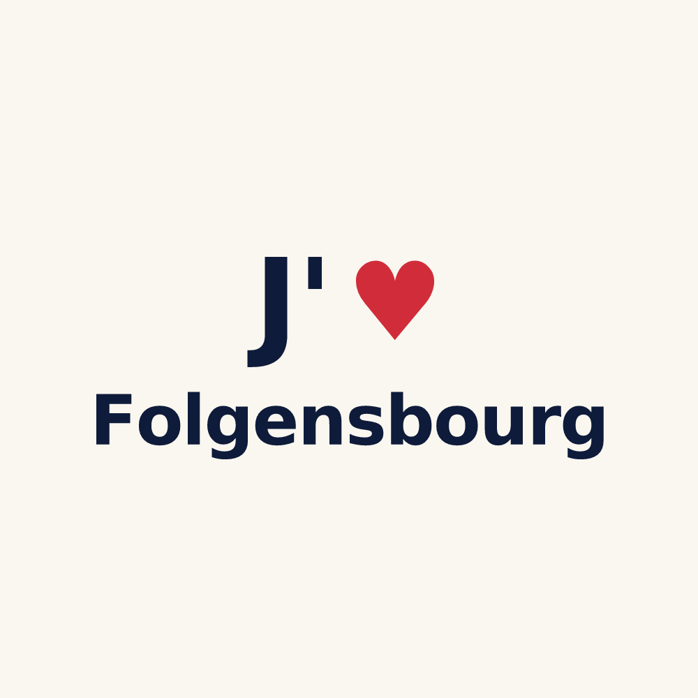 Tasse personnalisée Folgensbourg — design J'aime Folgensbourg