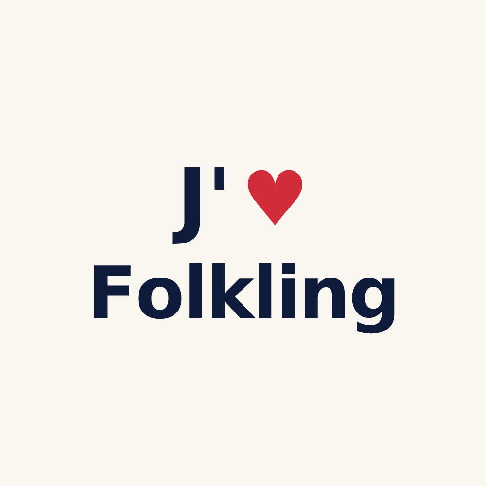 Tasse personnalisée Folkling — design J'aime Folkling