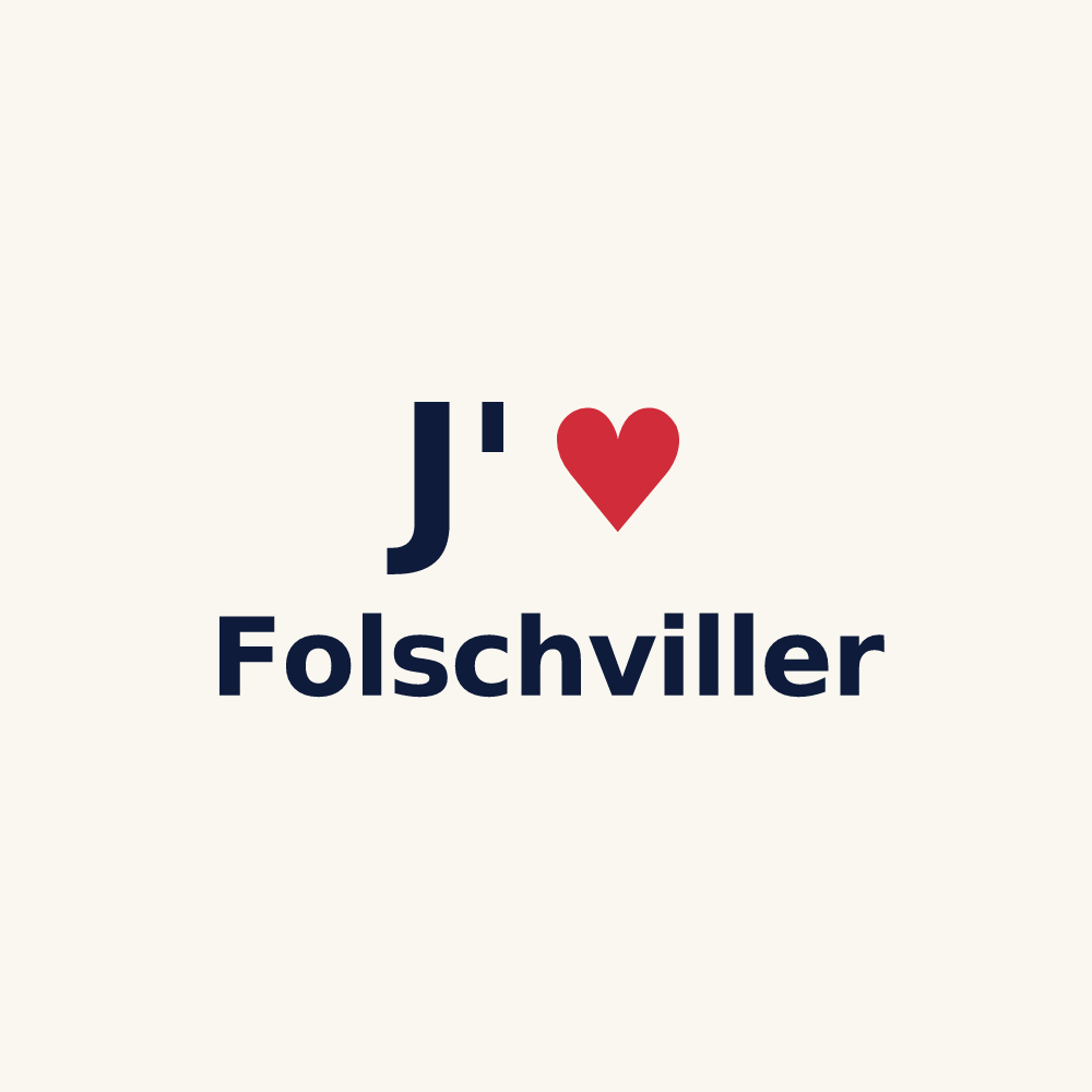 Tasse personnalisée Folschviller — design J'aime Folschviller