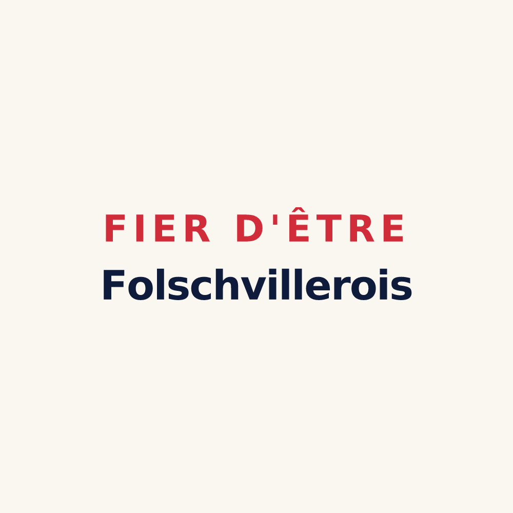 Tasse « Fier d'être Folschvillerois » — design pour Folschviller