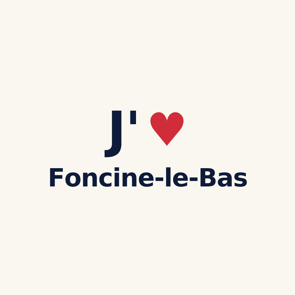 Tasse personnalisée Foncine-le-Bas — design J'aime Foncine-le-Bas