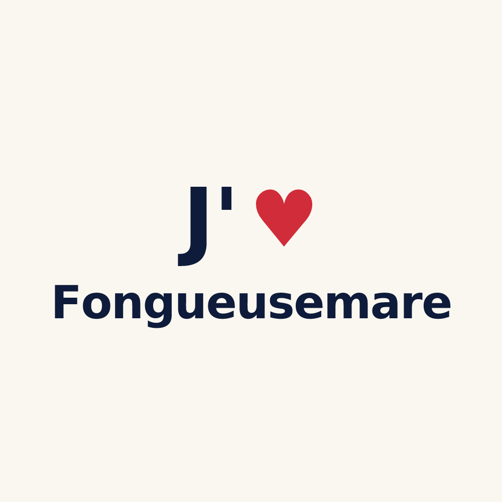 Tasse personnalisée Fongueusemare — design J'aime Fongueusemare