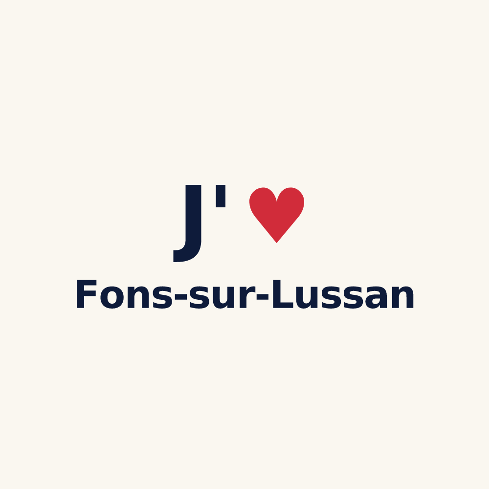 Tasse personnalisée Fons-sur-Lussan — design J'aime Fons-sur-Lussan