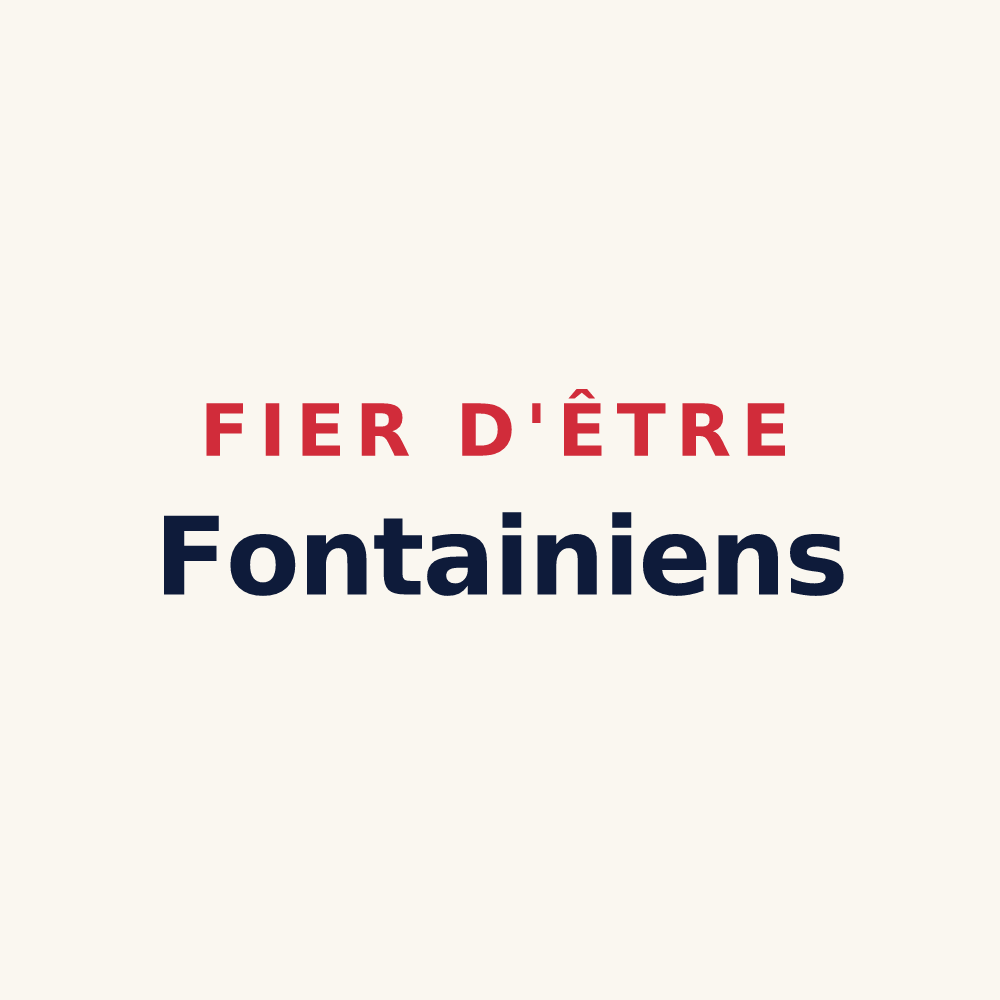 Tasse « Fier d'être Fontainiens » — design pour Fontaine